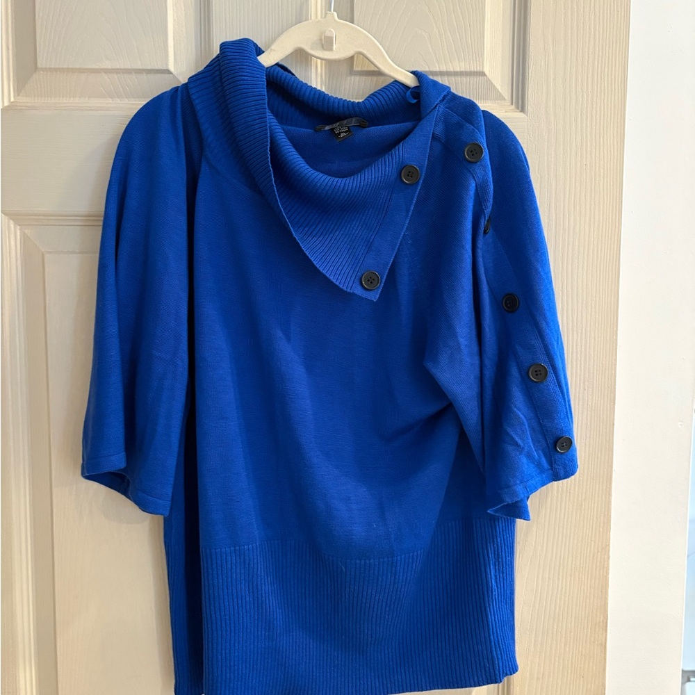 AB Studio Royal Blue Knit Top